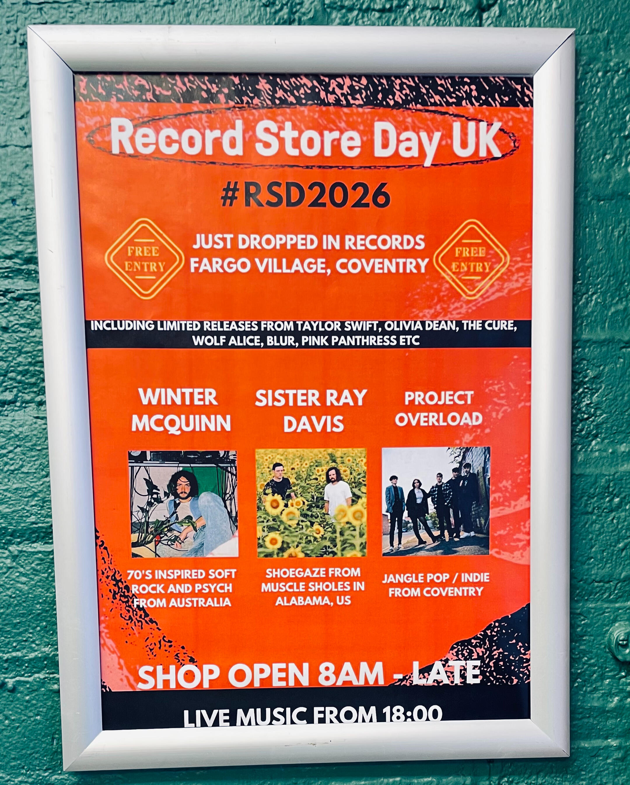 Project Overload Gig for Record Store Day 2026 Project Overload Gig for Record Store Day 2026