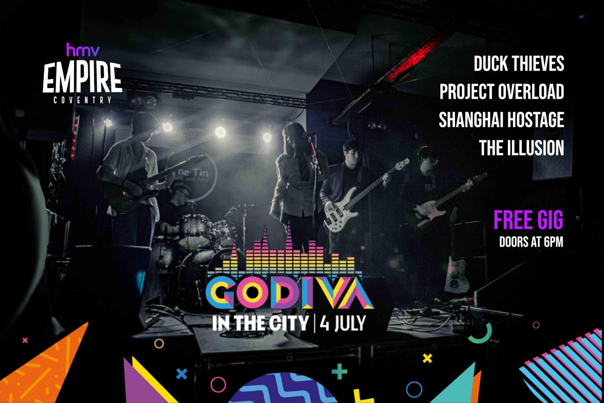Project Overload at Godiva in the City, Sat 6 July 2026 Project Overload at Godiva in the City, Sat 6 July 2026